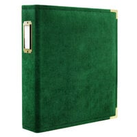 Scrapbook.com - 9x12 Three Ring Album - Velvet - Emerald Green