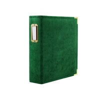 Scrapbook.com - 6x8 Two Ring Album - Velvet - Emerald Green