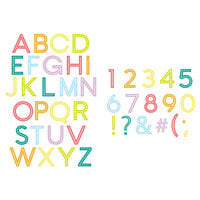 Scrapbook.com - Decorative Die Set - Downtown Letters and Numbers