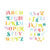 Scrapbook.com - Decorative Die Set - Festive Alphabet - Upper and Lower