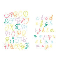 Scrapbook.com - Decorative Die Set - Loopy Cursive Alphabet - Upper and Lower