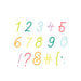 Scrapbook.com - Decorative Die Set - Loopy Cursive Numbers and Characters