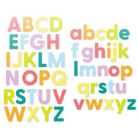 Scrapbook.com - Decorative Die Set - Bold Basic Alphabet - Upper and Lower