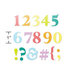 Scrapbook.com - Decorative Die Set - Alphabet and Number Bundle - Classic Type