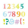 Scrapbook.com - Decorative Die Set - Classic Type Numbers and Characters