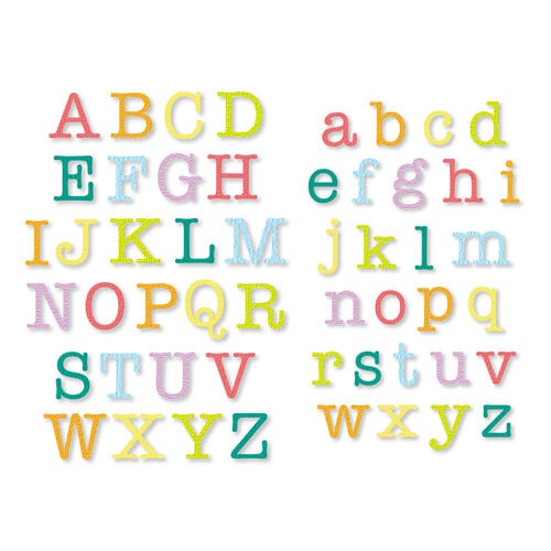4 Sheets ABC Alphabet Typewriter UPPER Case Letter Scrapbook Stickers!
