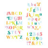 Scrapbook.com - Decorative Die Set - Alphabet and Number Bundle - Festive