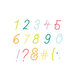 Scrapbook.com - Decorative Die Set - Alphabet and Number Bundle - Loopy Cursive