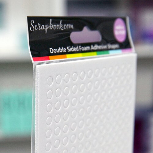 Scrapbook.com - Double Sided Adhesive Foam Rounds - White - 2mm Thickness - Small Rounds Scrapbook.com - Double Sided Adhesive Foam Rounds - White - 2mm Thickness - Small Rounds