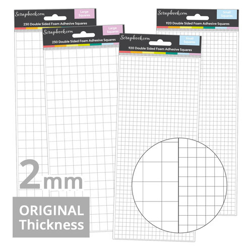 Scrapbook Adhesives 3D Foam Circles White Assorted Sizes