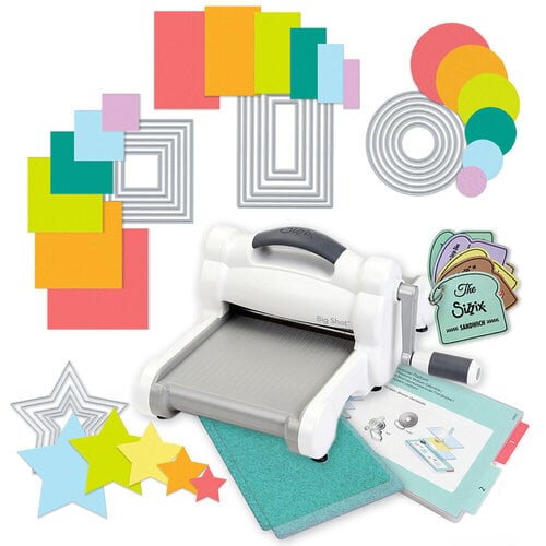 Scrapbook.com - Exclusive Sizzix Big Shot Machine Die Cutting Bundle - Nested Basics Die Sets