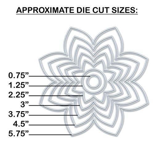 Sizzix - Big Shot Machine Die Cutting Bundle - Nested Flowers