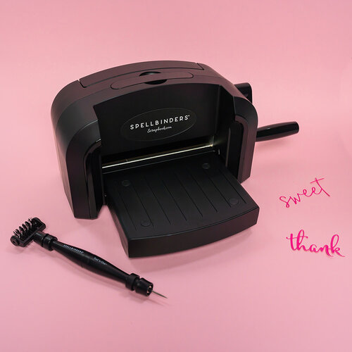 Spellbinders - Platinum 6 Die Cutting Machine - Tool N One Bundle - Black with Pink Cutting Plates - Nested Basics Bundle Spellbinders - Platinum 6 Die Cutting Machine - Tool N One Bundle - Black with Pink Cutting Plates - Nested Basics Bundle