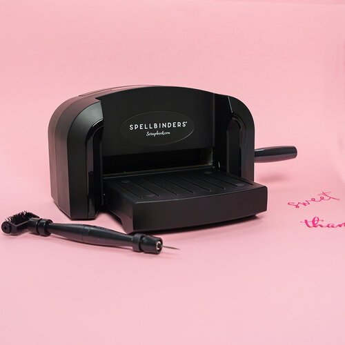 Spellbinders - Platinum 6 Die Cutting Machine - Tool N One Bundle - Black with Pink Cutting Plates - Nested Basics Bundle Spellbinders - Platinum 6 Die Cutting Machine - Tool N One Bundle - Black with Pink Cutting Plates - Nested Basics Bundle