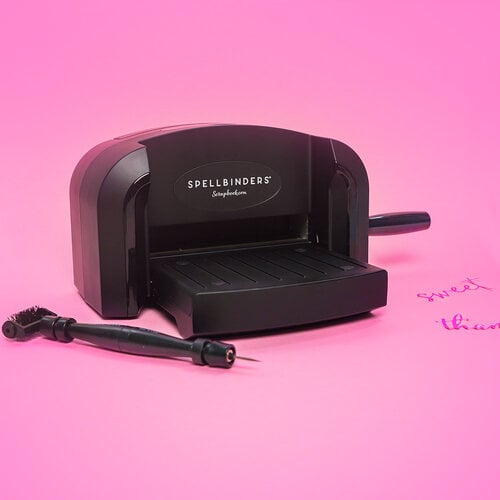 Spellbinders - Platinum 6 Die Cutting Machine - Tool N One Bundle - Black  with Pink Cutting Plates - Magic