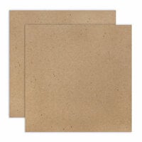 Scrapbook.com - 12 x 12 Chipboard - 2X Heavy - 85pt - Natural - 2 Sheets