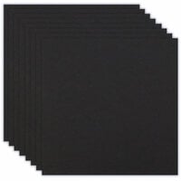 Scrapbook.com - 12 x 12 Chipboard - 1X Heavy - 50pt - Black - Ten Sheets