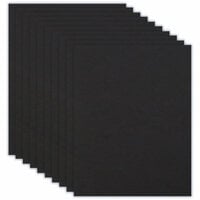 Scrapbook.com - 8.5 x 11 Chipboard - 2X Heavy - 90pt - Black - Ten Sheets