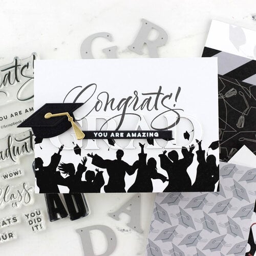 Scrapbook.com - Graduation Bundle - Dies, Paper, Stamps