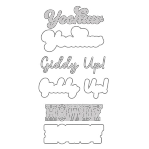 Scrapbook.com - Howdy Disco Bundle - Dies and Rub-Ons