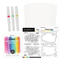 Scrapbook.com - Lovely Bunches Bundle - Dies, Paper, Stamp, Glitter Brushes