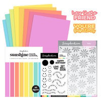 image of Scrapbook.com - Smiles and Wishes Bundle - Dies, Paper, Stamp, Stencil