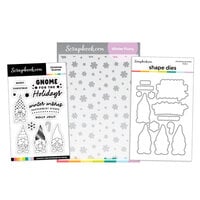 Scrapbook.com - Christmas Gnomes Bundle - Dies, Stencil, Stamp