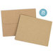 Scrapbook.com - Card and Envelope Set - A2 Kraft - 25 Pack