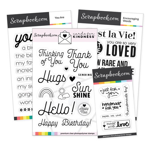 Scrapbook.com - Cards For Kindness - Essentials Stamp Set