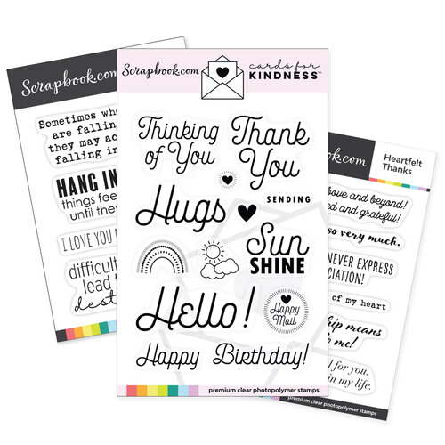 Scrapbook.com - Cards For Kindness - Heartfelt Kindness Stamp Set