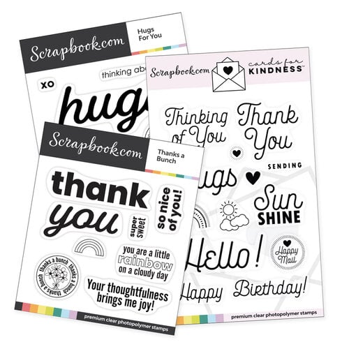 Scrapbook.com - Cards For Kindness - Basics Stamp Set