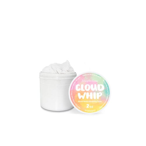 Scrapbook.com - Cloud Whip - Mixed Media Modeling Paste - White - 2 ounces
