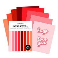 Scrapbook.com - Hugs and Roses Bundle - Sentiment Dies and Paper Pad