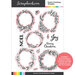 Scrapbook.com - Clear Photopolymer Stamp Set - Rustic Christmas Wreaths