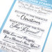 Scrapbook.com - Clear Photopolymer Stamp Set - Miracle of Christmas Card Sentiments