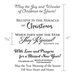 Scrapbook.com - Clear Photopolymer Stamp Set - Miracle of Christmas Card Sentiments
