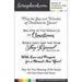 Scrapbook.com - Clear Photopolymer Stamp Set - Miracle of Christmas Card Sentiments