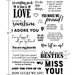 Scrapbook.com - Clear Photopolymer Stamp Set - You and Me Quotes and Sayings