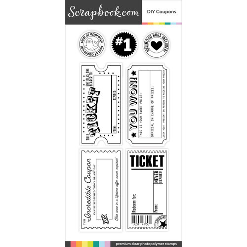 Scrapbook.com - Clear Photopolymer Stamp Set - DIY Coupons