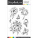 Scrapbook.com - Clear Photopolymer Stamp Set - Fresh Florals and Berries