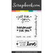Scrapbook.com - Clear Photopolymer Stamp Set - Life Handmade Sentiments 1