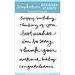 Scrapbook.com - Clear Photopolymer Stamp Set - Sentiments for Every Day