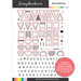 Scrapbook.com - Clear Photopolymer Stamp Set - Build A Bunting