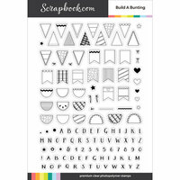Scrapbook.com - Clear Photopolymer Stamp Set - Build A Bunting