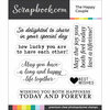 Scrapbook.com - Clear Photopolymer Stamp Set - The Happy Couple