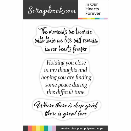 Scrapbook.com - Clear Photopolymer Stamp Set - In Our Hearts Forever