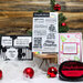 Scrapbook.com - Clear Photopolymer Stamp Set - Sassy Christmas