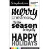 Scrapbook.com - Clear Photopolymer Stamp Set - Big and Bold Holidays