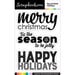 Scrapbook.com - Clear Photopolymer Stamp Set - Big and Bold Holidays