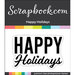 Scrapbook.com - Clear Photopolymer Stamp Set - Happy Holidays